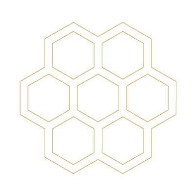 Hex Pattern Gold